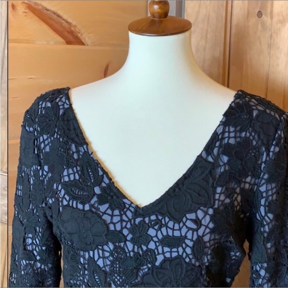 Victoria’s Secret black eyelet lace fit and flare dress Size 6 - Picture 2 of 9